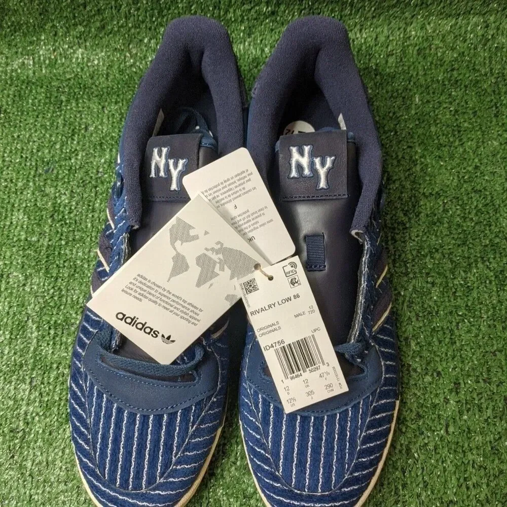 BRAND NEW ADIDAS RIVALRY LOW 86 Mens‎ Size 12.5 UNRELEASED NY YANKEES RARE